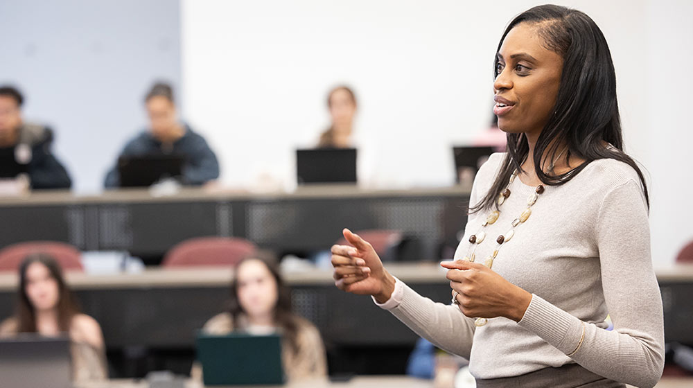 Prof. Danielle Booker teaching Prof. Danielle Booker teaching